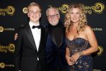 Amsterdam 9 oktober 2019
Uitreiking televizierring 2019 in AFAS Live. Annette Barlo met man Frank Timmer en zoon