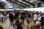 Boekel 19 oktober 2019
Meerdere boeren van boer zoekt vrouw stan op een mini markt in de stallen van Boerin Steffi