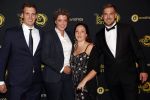 Amsterdam 9 oktober 2019
Uitreiking televizierring 2019 in AFAS Live. Boerin Steffi en Roel en Boerin Michelle met vriend