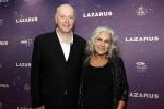 Amsterdam 13 oktober 2019
Premiere Lazarus in het deLamar theater. Cilly Dartell met man