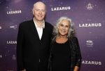 Amsterdam 13 oktober 2019
Premiere Lazarus in het deLamar theater. Cilly Dartell met man