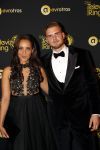 Amsterdam 9 oktober 2019
Uitreiking televizierring 2019 in AFAS Live. Dyantha Brooks met haar man