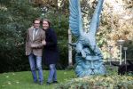 Den Haag 24 oktober 2019
Frank Jansen en Rogier Smit ( Paleis voor een prikkie) laten hun honden uit. Frank en Rogier
