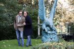 Den Haag 24 oktober 2019
Frank Jansen en Rogier Smit ( Paleis voor een prikkie) laten hun honden uit. Frank en Rogier