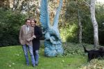 Den Haag 24 oktober 2019
Frank Jansen en Rogier Smit ( Paleis voor een prikkie) laten hun honden uit. Frank en Rogier