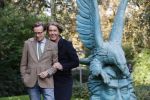 Den Haag 24 oktober 2019
Frank Jansen en Rogier Smit ( Paleis voor een prikkie) laten hun honden uit. Frank en Rogier