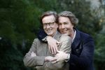 Den Haag 24 oktober 2019
Frank Jansen en Rogier Smit ( Paleis voor een prikkie) laten hun honden uit. Frank en Rogier