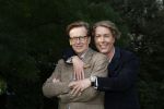 Den Haag 24 oktober 2019
Frank Jansen en Rogier Smit ( Paleis voor een prikkie) laten hun honden uit. Frank en Rogier