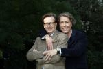 Den Haag 24 oktober 2019
Frank Jansen en Rogier Smit ( Paleis voor een prikkie) laten hun honden uit. Frank en Rogier