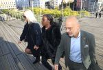 Antwerpen, 10 Oktober 2019
Imanuelle Grives met een vriendin en haar advocaat  John Maes