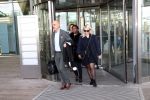 Antwerpen, 10 Oktober 2019
Imanuelle Grives met een vriendin en haar advocaat  John Maes