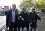 Antwerpen, 10 Oktober 2019
Imanuelle Grives met een vriendin en haar advocaat  John Maes