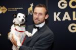 Utrecht 4 oktober 2019
Uitreiking gouden kalveren in schouwburg Utrecht. Johannes Hogebrink met hond Chayka