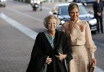 Amsterdam 4 november 2019
Koningin Maxima en prinses Beatrix arriveren bij uitreiking prins Bernhard cultuurprijs in theater aan het IJ.