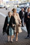 Amsterdam 4 november 2019
Koningin Maxima en prinses Beatrix arriveren bij uitreiking prins Bernhard cultuurprijs in theater aan het IJ.