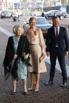 Amsterdam 4 november 2019
Koningin Maxima en prinses Beatrix arriveren bij uitreiking prins Bernhard cultuurprijs in theater aan het IJ.
