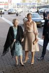 Amsterdam 4 november 2019
Koningin Maxima en prinses Beatrix arriveren bij uitreiking prins Bernhard cultuurprijs in theater aan het IJ.