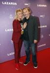 Amsterdam 13 oktober 2019
Premiere Lazarus in het deLamar theater. Manuela Kemp met partner