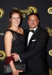 Amsterdam 9 oktober 2019
Uitreiking televizierring 2019 in AFAS Live. Boer Marnix Kneteman en partner Emmie