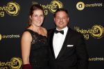 Amsterdam 9 oktober 2019
Uitreiking televizierring 2019 in AFAS Live. Boer Marnix Kneteman en partner Emmie