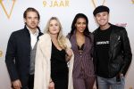Katwijk 30 oktober 2019
9 jaar soldaat van Oranje in de hangar op vliegveld Valkenburg . Moise Trustfull met vriend Kaj Leroy en Koen Weijland met vriendin Carola Kirschbaum