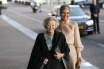Amsterdam 4 november 2019
Koningin Maxima en prinses Beatrix arriveren bij uitreiking prins Bernhard cultuurprijs in theater aan het IJ.