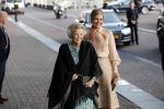 Amsterdam 4 november 2019
Koningin Maxima en prinses Beatrix arriveren bij uitreiking prins Bernhard cultuurprijs in theater aan het IJ.