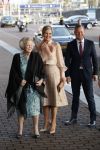 Amsterdam 4 november 2019
Koningin Maxima en prinses Beatrix arriveren bij uitreiking prins Bernhard cultuurprijs in theater aan het IJ.