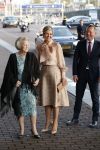 Amsterdam 4 november 2019
Koningin Maxima en prinses Beatrix arriveren bij uitreiking prins Bernhard cultuurprijs in theater aan het IJ.