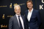 Utrecht 4 oktober 2019
Uitreiking gouden kalveren in schouwburg Utrecht. Robert Alberdingk Thijm en Norbert ter Hal