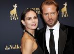 Utrecht 4 oktober 2019
Uitreiking gouden kalveren in schouwburg Utrecht. Thijs Romer met partner  Igone de Jongh