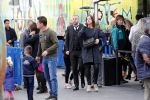 Den Haag 13 september 2019
Premiere Cirque du Soleil op het malieveld in Den Haag.
Tijl Beckand met zijn kinderen en vriendin