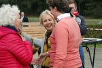 Boekel 19 oktober 2019
Meerdere boeren van boer zoekt vrouw stan op een mini markt in de stallen van Boerin Steffi. Ook Yvon Jaspers kwam met haar moeder en tantes een kijkje nemen.
