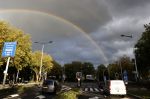Amsterdam 21 oktober 2020
Regenboog bij de zuidas.