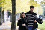 Amsterdam 15 oktober 2020
Eva Jinek en haar vriend Dexter van der Voorn wandelend in Amsterdam zuid
