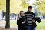 Amsterdam 15 oktober 2020
Eva Jinek en haar vriend Dexter van der Voorn wandelend in Amsterdam zuid
