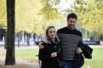 Amsterdam 15 oktober 2020
Eva Jinek en haar vriend Dexter van der Voorn wandelend in Amsterdam zuid