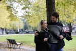 Amsterdam 15 oktober 2020
Eva Jinek en haar vriend Dexter van der Voorn wandelend in Amsterdam zuid