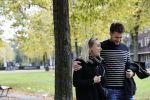 Amsterdam 15 oktober 2020
Eva Jinek en haar vriend Dexter van der Voorn wandelend in Amsterdam zuid