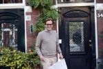 Den Haag 7 november 2020
Fran Jansen bij zijn huis .