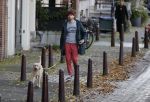 Amsterdam 22 oktober 2020
Henry v Loon wandelend met zijn hond in het centrum van Amsterdam