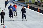 Amsterdam 4 november 2020
Kees Boot en Kim Lammers  schaatsend op de Jaap Edenbaan.