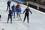 Amsterdam 4 november 2020
Kees Boot en Kim Lammers  schaatsend op de Jaap Edenbaan.