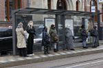 Amsterdam 21 oktober 2020
Mensen met mondkapjes bij metrohalte
