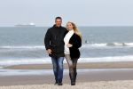 Scheveningen 22 oktober 2020
Samantha de Jong ( Barbie) hoogzwanger op het strand met partner Gerrit