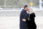 Scheveningen 22 oktober 2020
Samantha de Jong ( Barbie) hoogzwanger op het strand met partner Gerrit