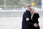 Scheveningen 22 oktober 2020
Samantha de Jong ( Barbie) hoogzwanger op het strand met partner Gerrit
