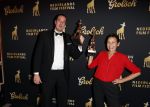 Utrecht 2 oktober 2020
Uitreiking gouden kalveren in de schouwburg van Utrecht.
Sandra Beerends en.....