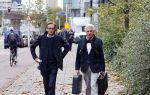 Den Haag 8 november 2021
Rechtszaak Frank en Rogier in de rechtbank van Den Haag .
Frank Jansen en Rogier Smit met hun beider advocaten