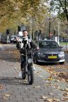 Amsterdam 5 november 2021
Holly Brood op haar electrische fiets in Amsterdam zuid